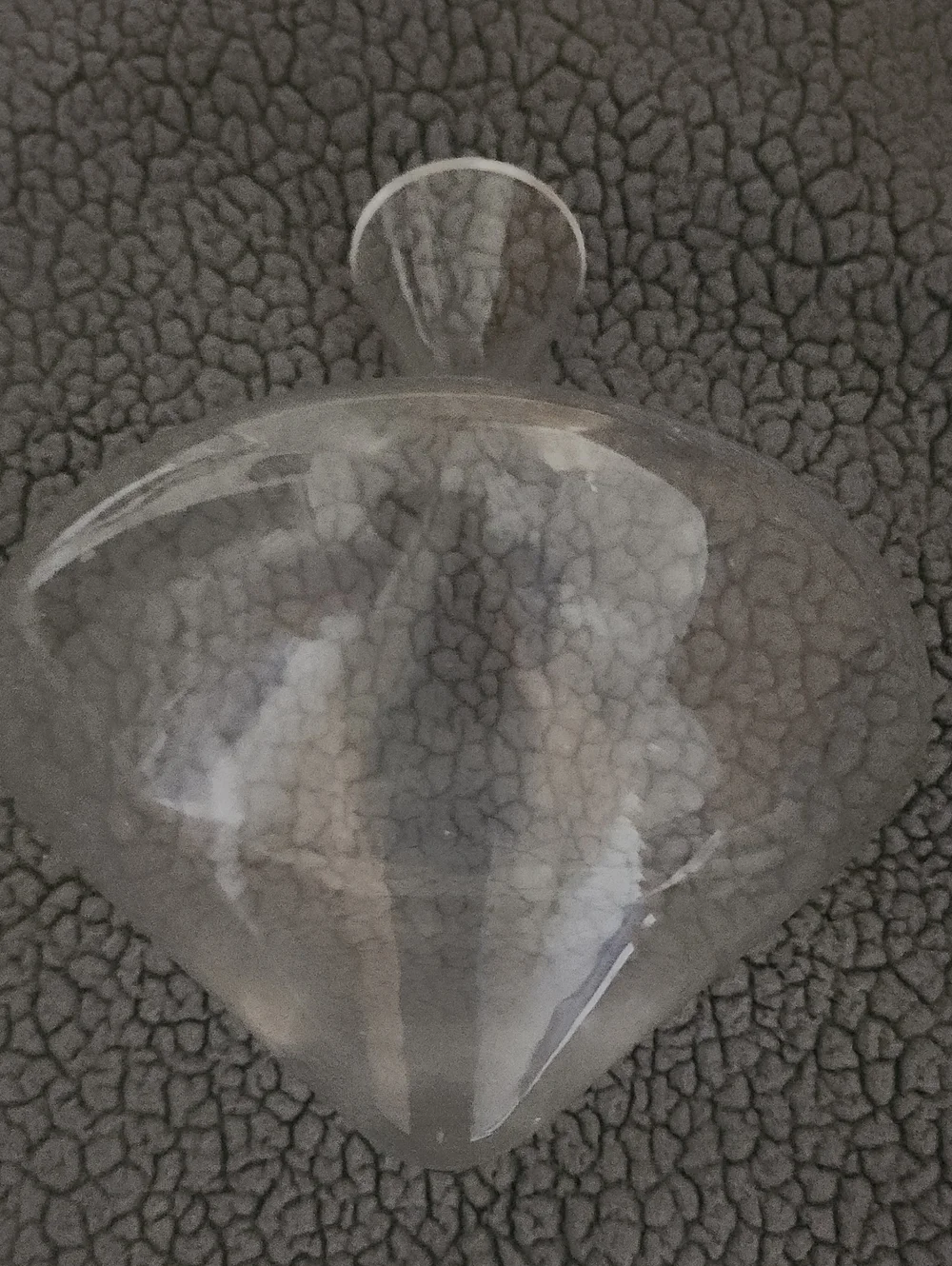 Clear Glass Vase 9 Inches Tall Wide Bottom